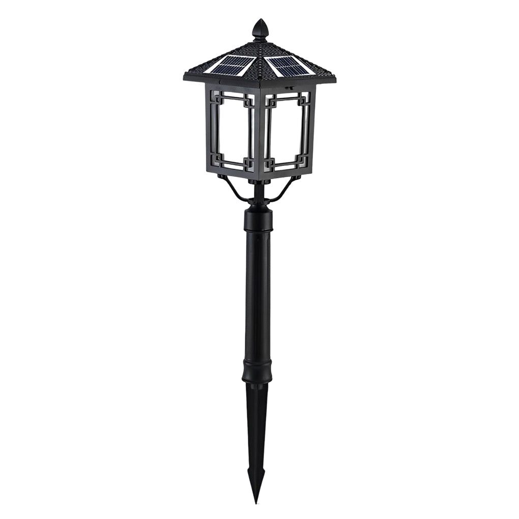 Leahn Ancient House Style LED Outdoor Post Lamp