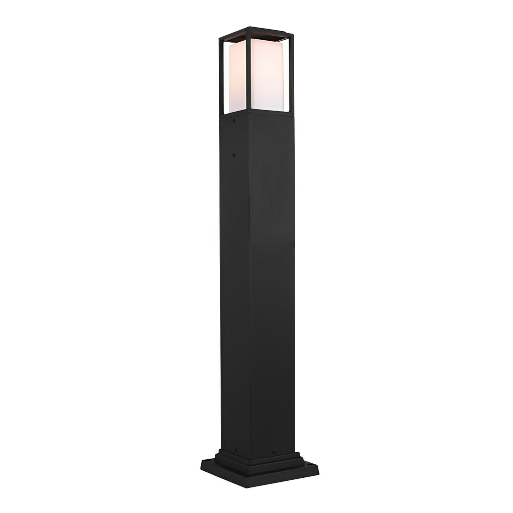 Louisa High Bollard Elegant Square Outdoor Light