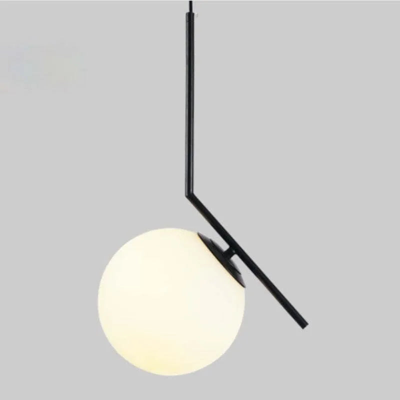 Arisha Modern Globe Metal/Glass Pendant Light, 3 Style - Neutral Decor