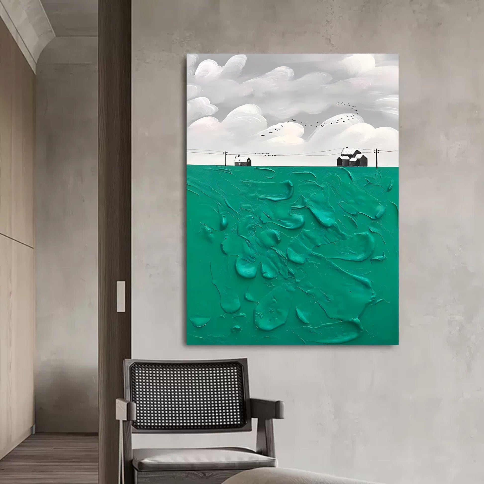 Plaster Art Texture Painting SG199 - Neutralighting