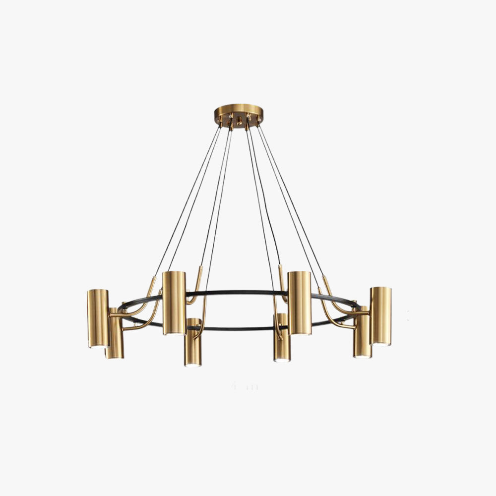 Arisha Modern Spotlight Metal Pendant Light, Gold - Neutral Decor