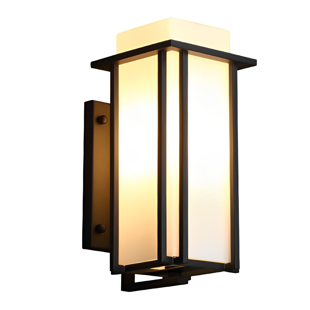 Gazelle Square Unique LED Retro Outdoor Wall Lamp