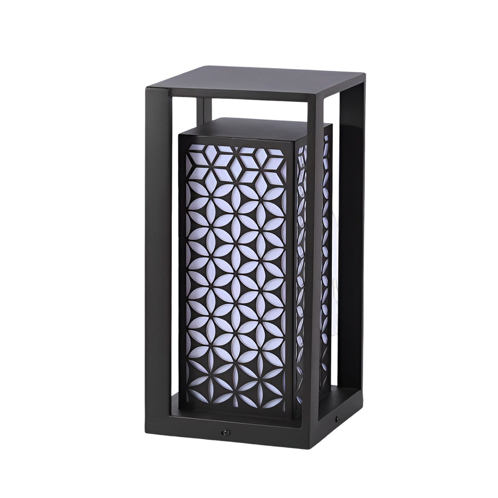 Udele Galvanized Vintage Outdoor Pathway Lawn Lamps