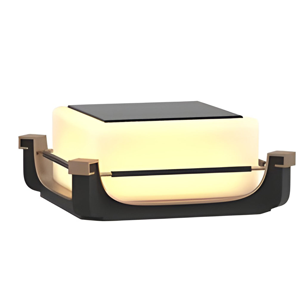 Oliver LED Modern Solar PC Outdoor Fence Post Lights