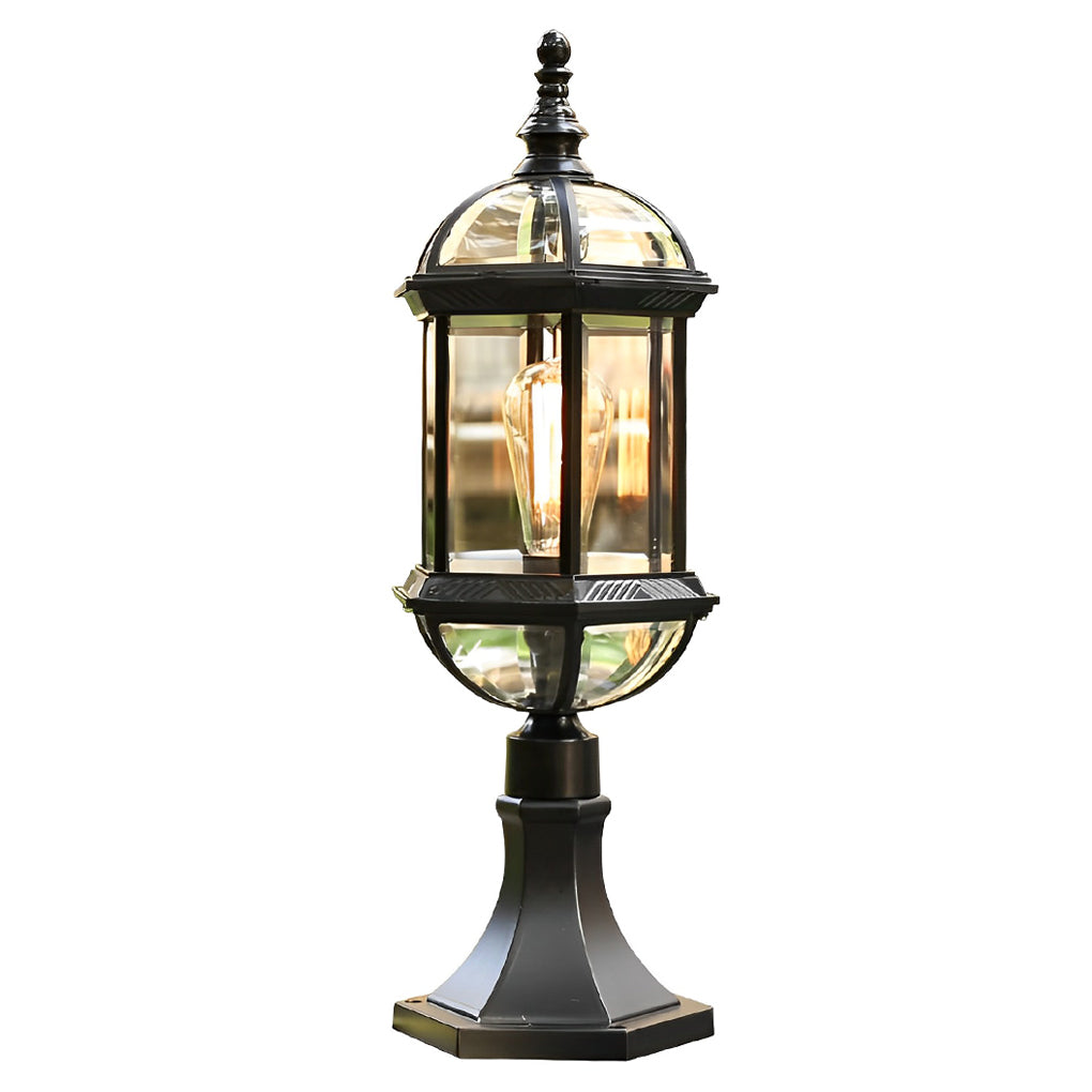 Morgan Elegant Retro Glass Outdoor Post Lights