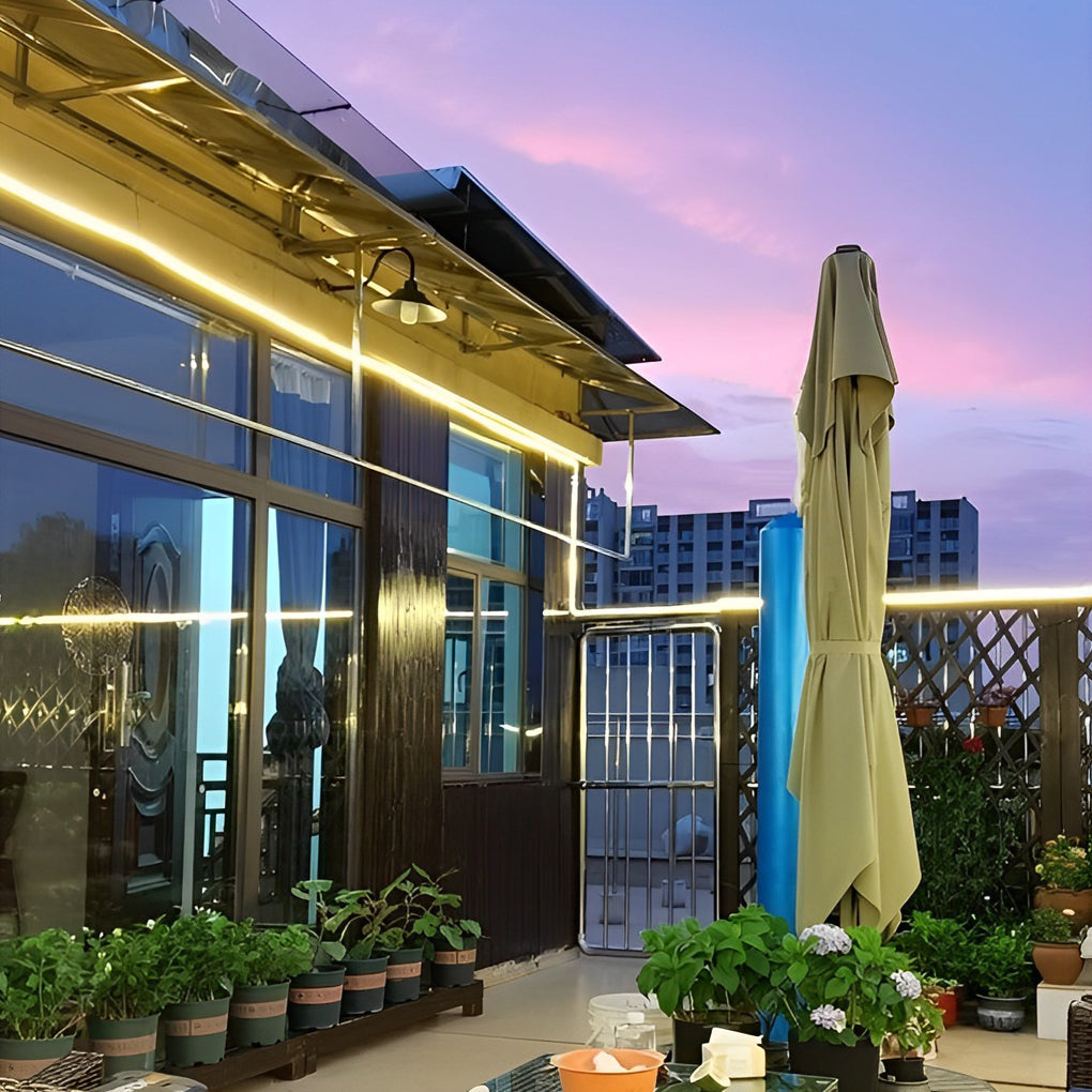 Start Recessed Flat LED Silicone Outdoor Strip Lights