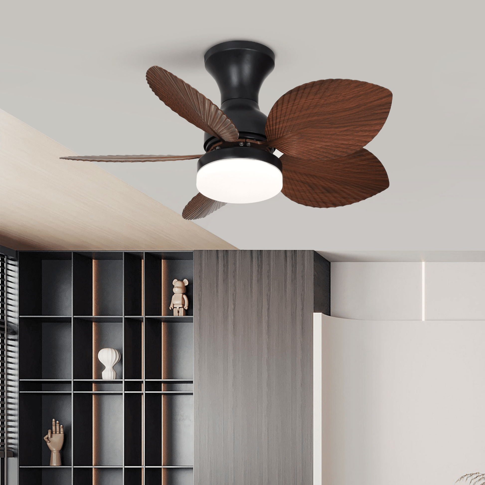 Florence Vintage Wood Ceiling Fan Light-Neutral Decor