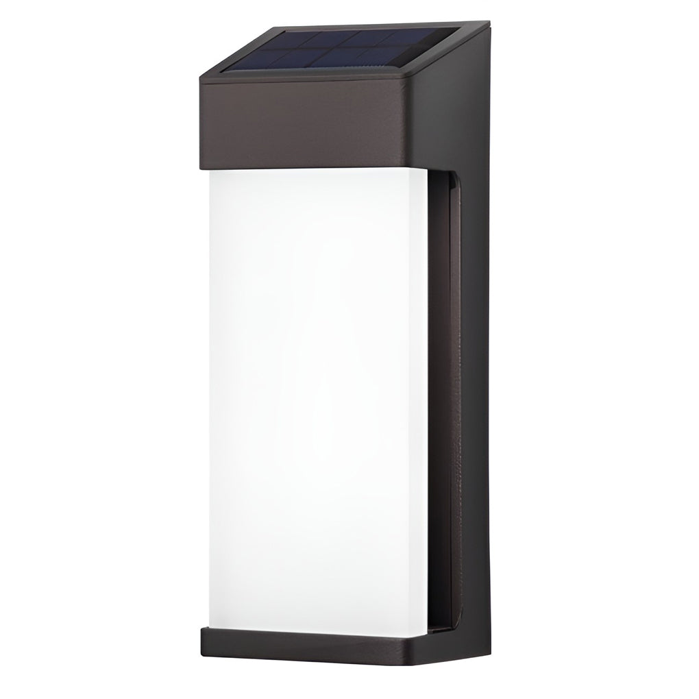 Laon Rectangular LED Light-controlled Outdoor Sconce Light