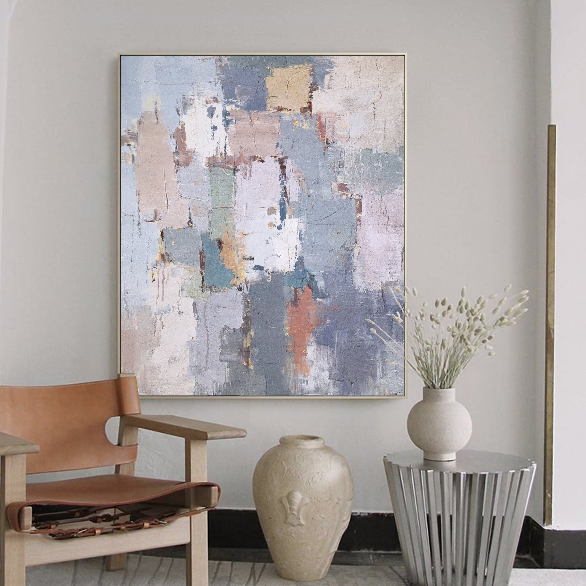 large Abstract Geometric Art ABAV57 - Neutralighting