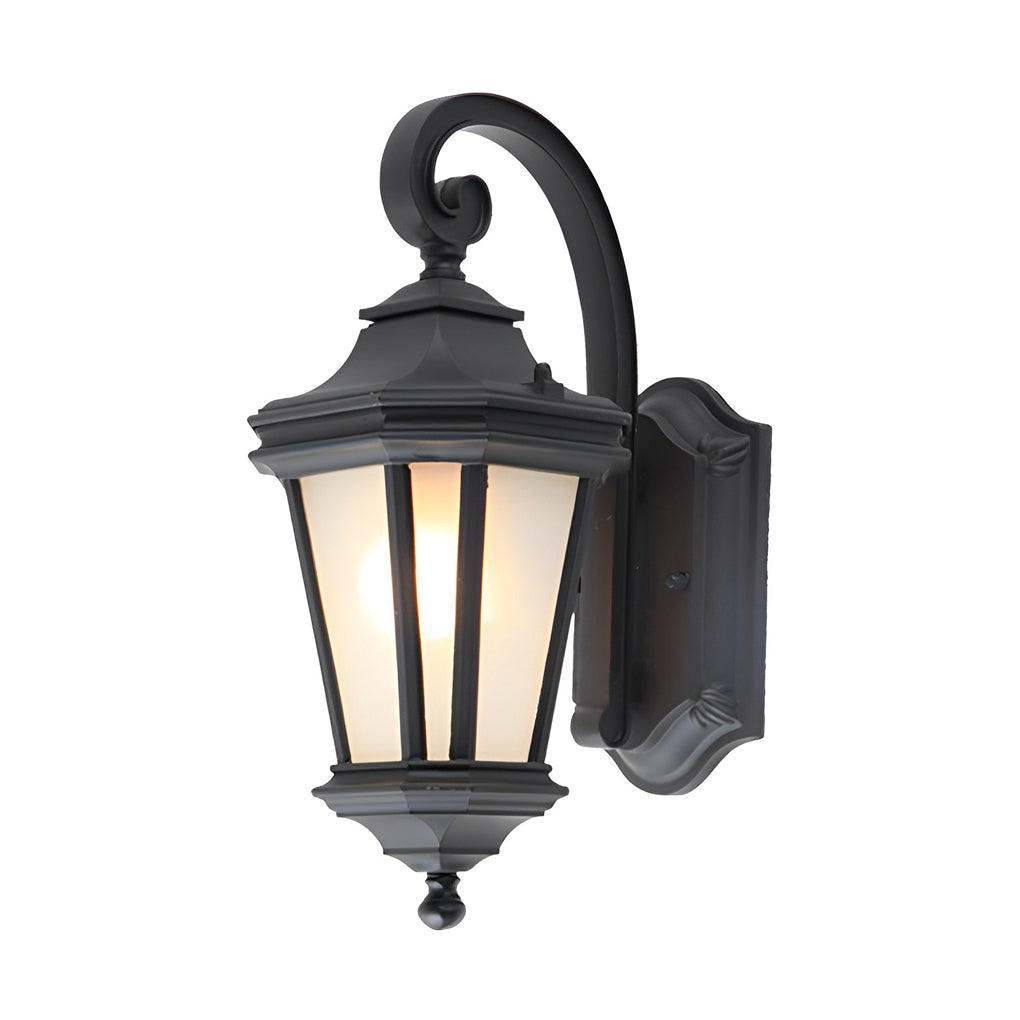 Guinevere Minimalist Frosted European Glass Outdoor Wall Lamp