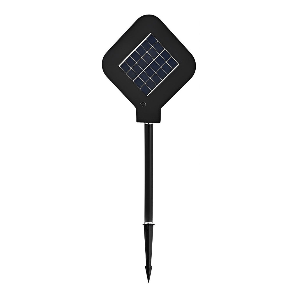 Peaceful Modern Circular Solar Steel Outdoor Lawn Light