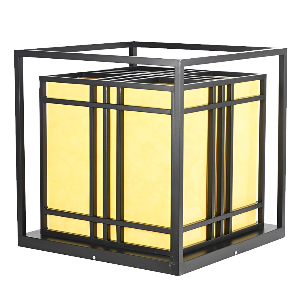 Sherman Retro LED Modern Marble Outdoor Post Caps Lights