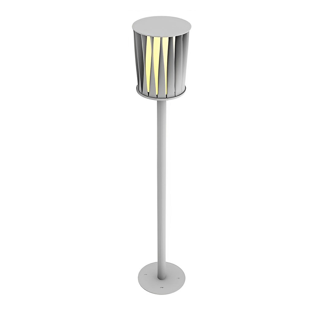 Lare Rotating Design Vertical Steel Outdoor Floor Lamp