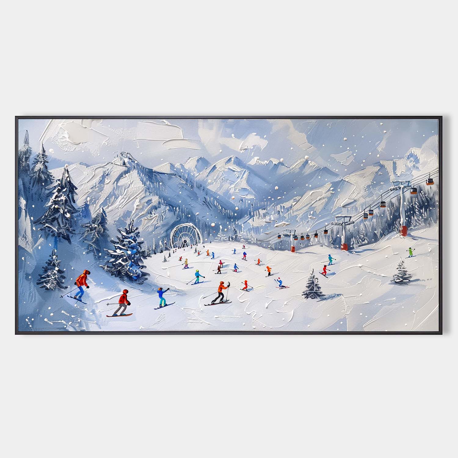 Plaster Art Texture Painting SG296 - Neutralighting