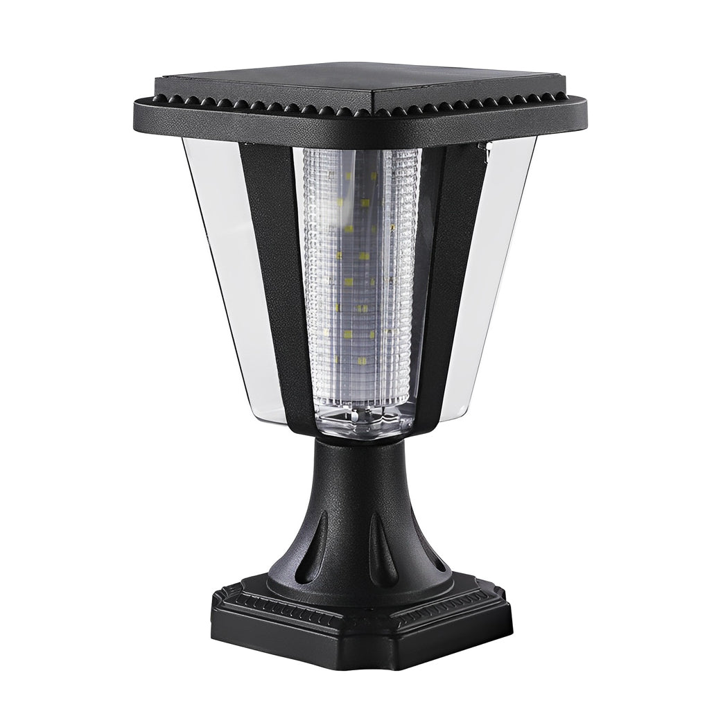 Smll LED Motion Sensor Modern Outdoor Post Caps Lights