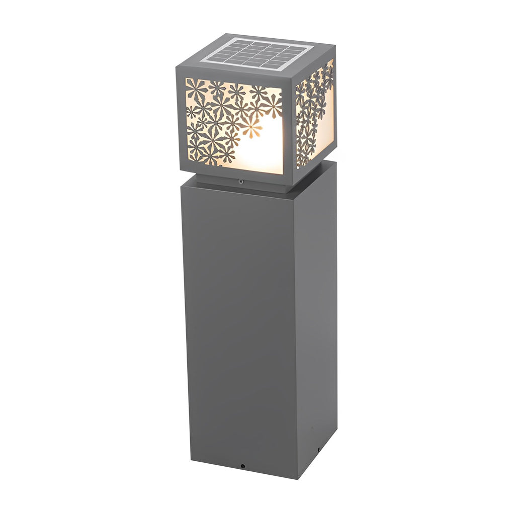 Sean Elegant Snowflake LED Marble Outdoor Lawn Lamp