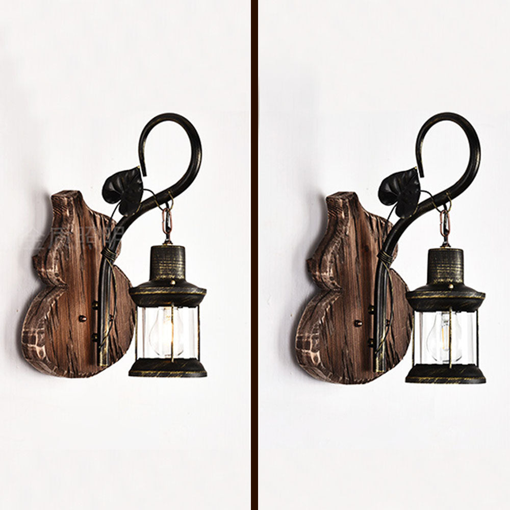 Epoch Wall Lamp Cucurbits/Candle Vintage, Wood/Metal, Bedroom - Neutral Decor