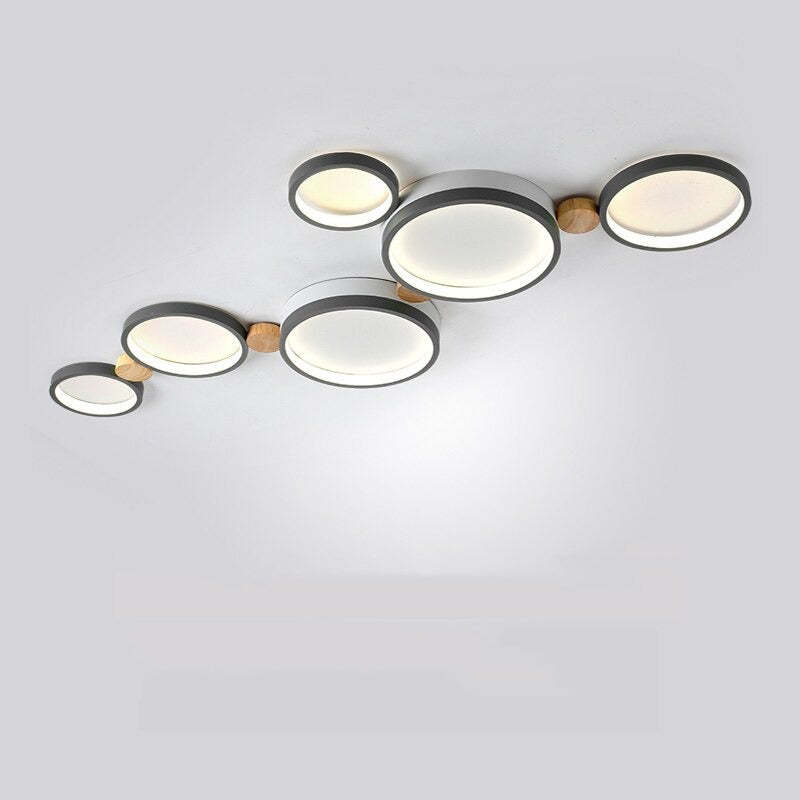 Arisha Round Flush Mount Ceiling Light 3 Colour 3/4/5/6/7 Heads - Neutral Decor