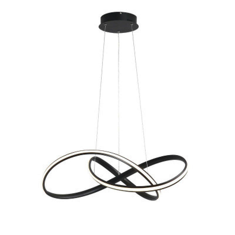 Arisha Pendant Light linear Modern, Acrylic/Metal, Black/White, Dining Room - Neutral Decor