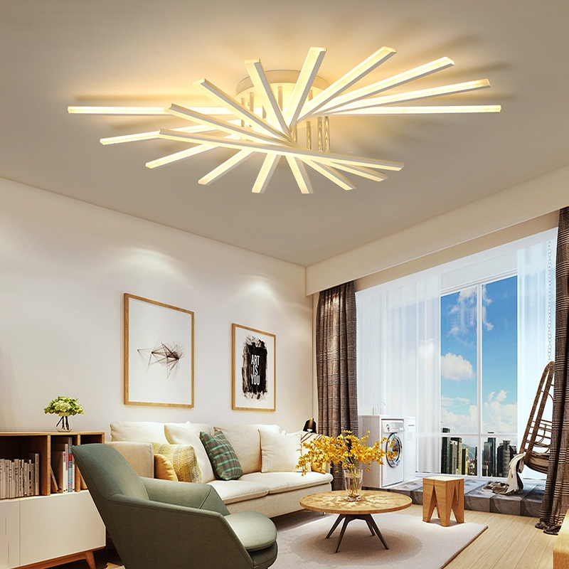 Arisha Linear Flush Mount Ceiling Light, 4 Colour - Neutral Decor
