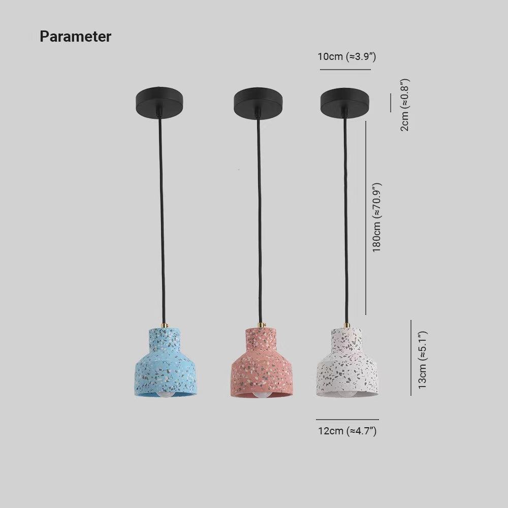 Aira Pendant Light, Cement, Modern & Industrial, 4 Color - Neutral Decor