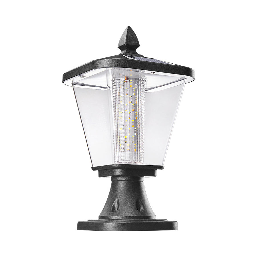 Paxton LED Solar Pyramid Outdoor Pillar Lights