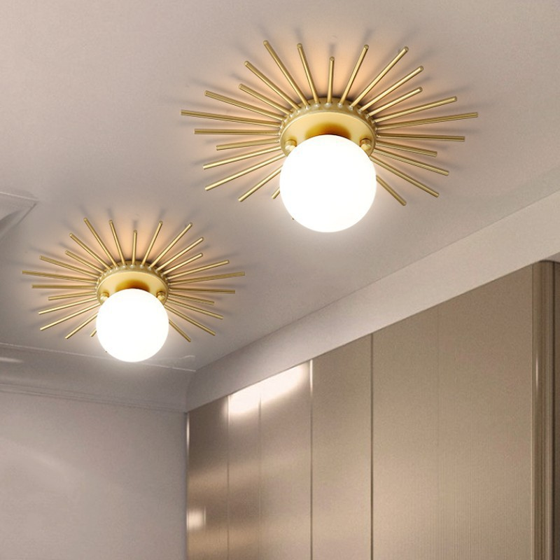 Elow Ceiling Lamp Brass Starburst Glam Modern-Neutral Decor