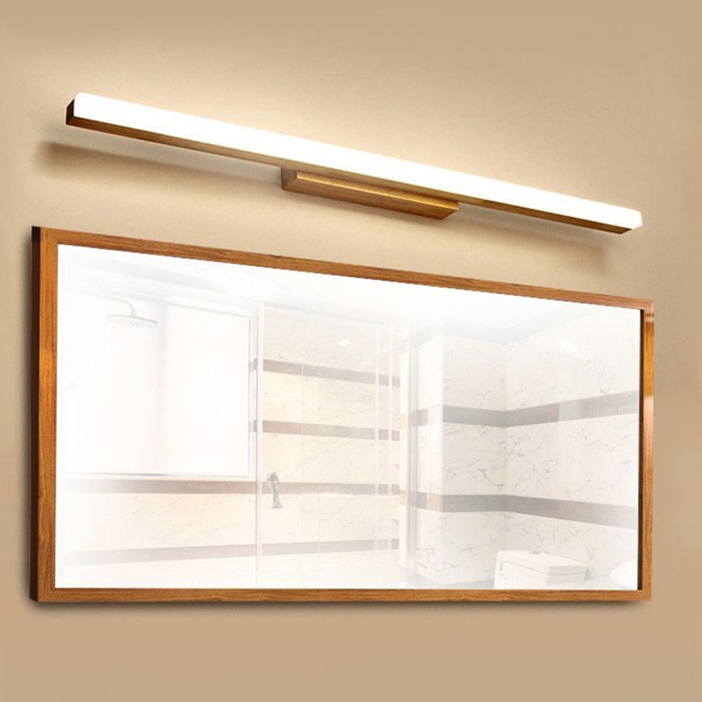 Muto Classic Wood Stretchable Mirror Vanity Bathroom Wall Lamp - Neutral Decor