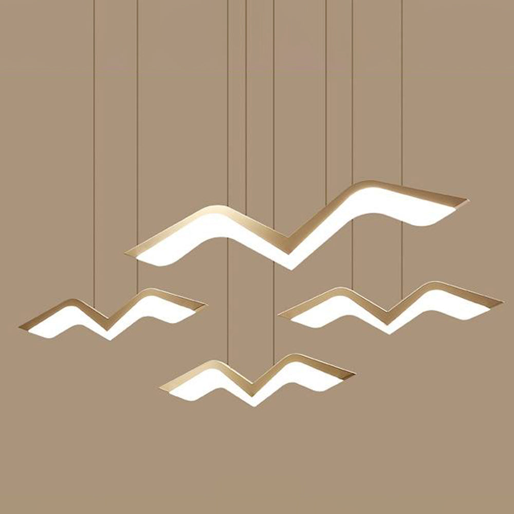 Arisha Seagull Modern Pendant Light, 3 Style - Neutral Decor