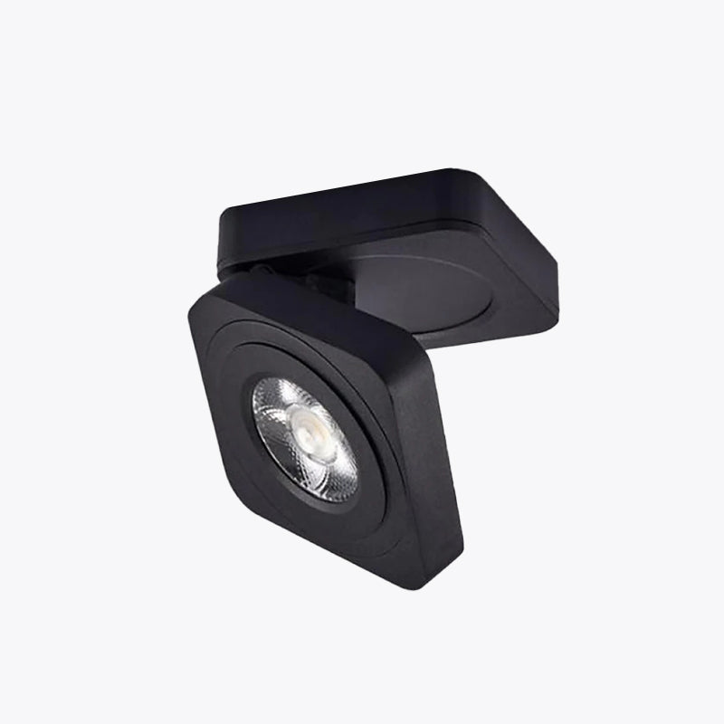 Arisha Modern Adjustable Square Ceiling Light Spotlight, Black/White - Neutral Decor