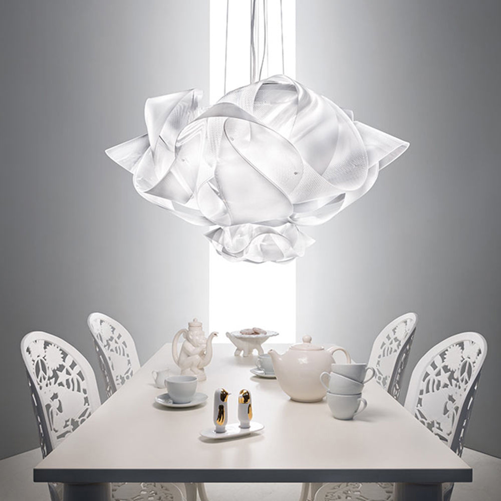 Arisha Art Deco Flower Pendant Light, Acrylic, Living Room/Art Gallery - Neutral Decor