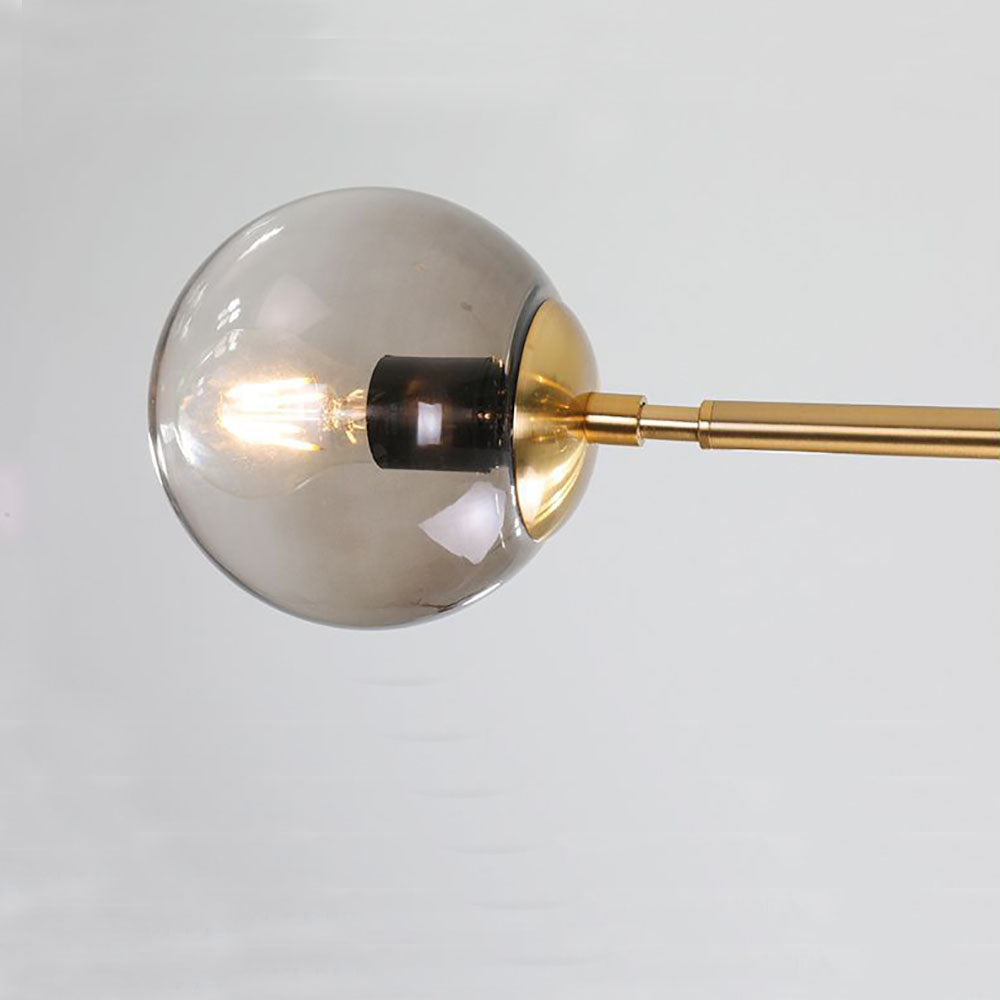 Valentina Modern Bubble Metal/Glass Pendant Light, Gold - Neutral Decor