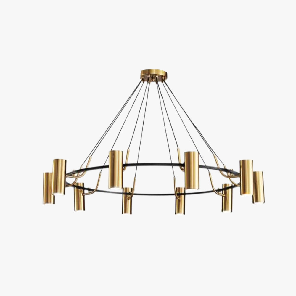 Arisha Modern Spotlight Metal Pendant Light, Gold - Neutral Decor