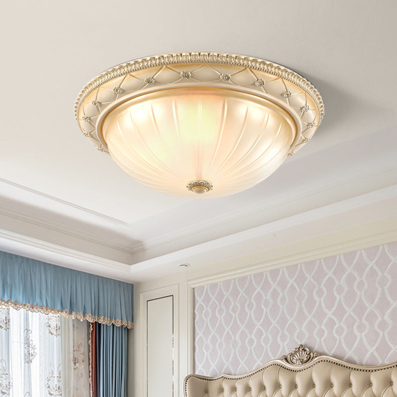 Silva Minimalist Flush Mount Ceiling Light Resin Living Room - Neutral Decor
