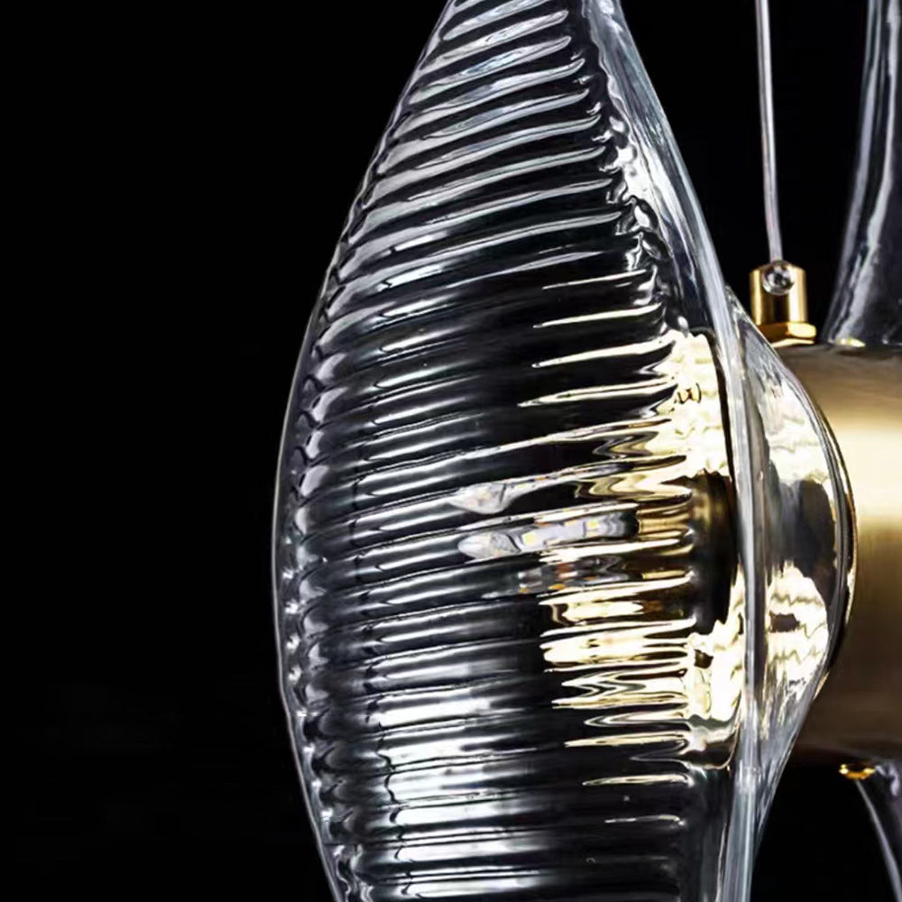 Kristy Luxury Capiz Shell Pendant Light, Glass/Metal, Bedside/Dining Room - Neutral Decor
