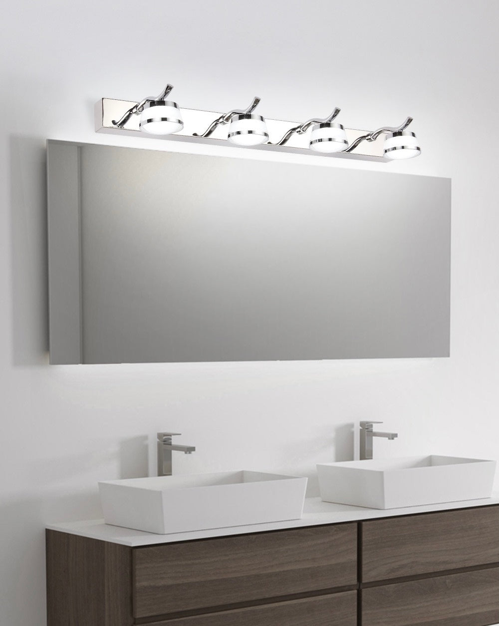 Arisha Modern Globe Vanity Wall Lamp, Bedroom/Bathroom - Neutral Decor