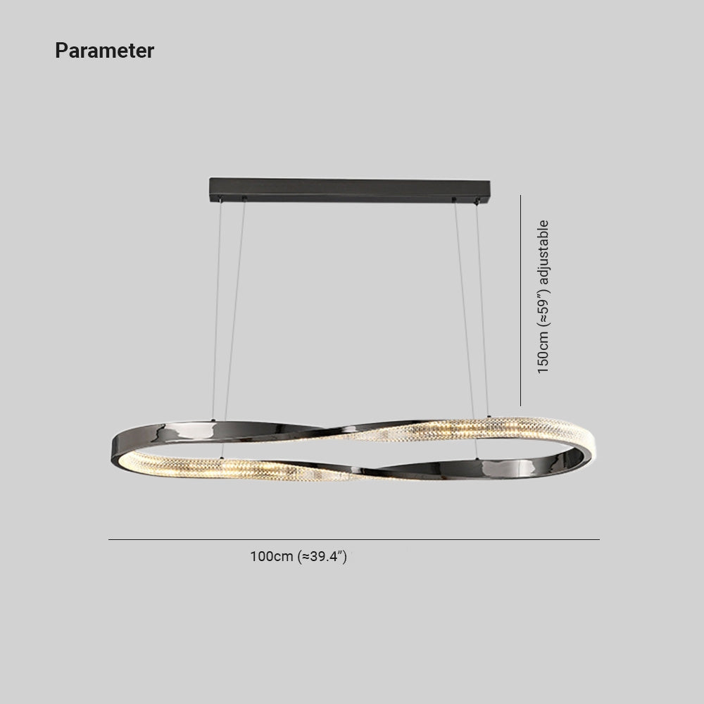 Kristy Pendant Light, Aluminium & Arcylic, 1/2 Rings, 2 Color - Neutral Decor