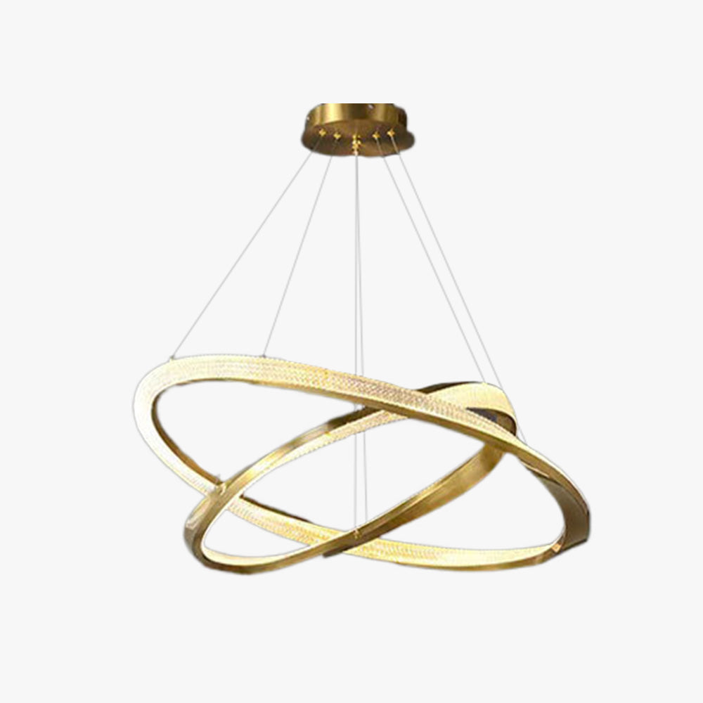 Kristy Pendant Light, Aluminium & Arcylic, 1/2 Rings, 2 Color - Neutral Decor