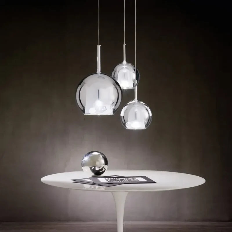 Valentina Pendant Light Glass Modern Sphere LED Dining Room - Neutral Decor