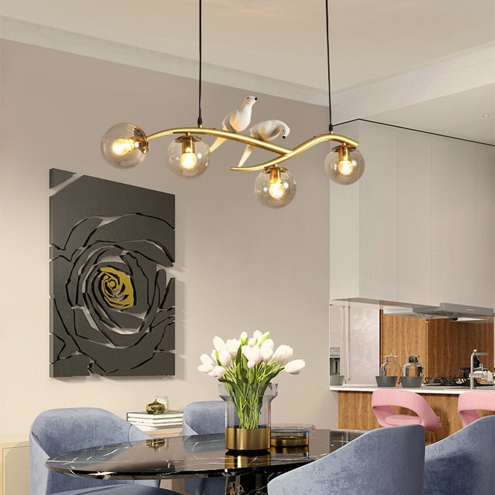 Arisha Mondern Bird Pendant Light, 2 Colour - Neutral Decor