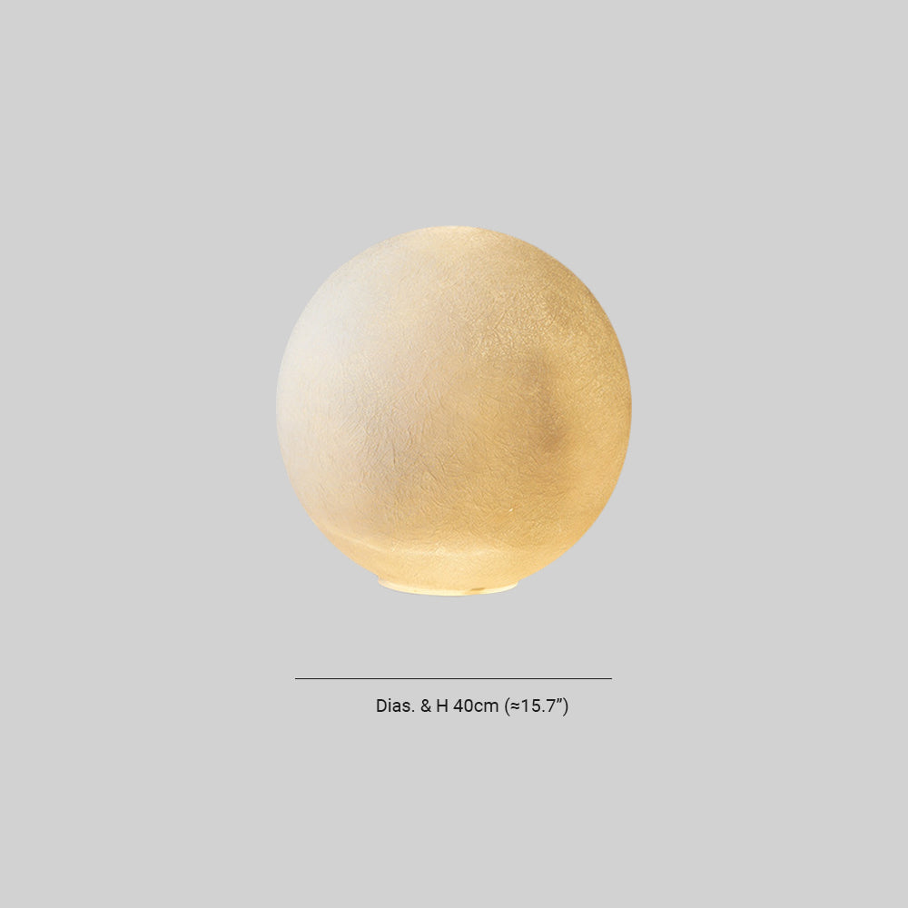 Mira Modern Decorative Dream Floor Lamp, Moon Globe, Resin, Bedroom - Neutral Decor