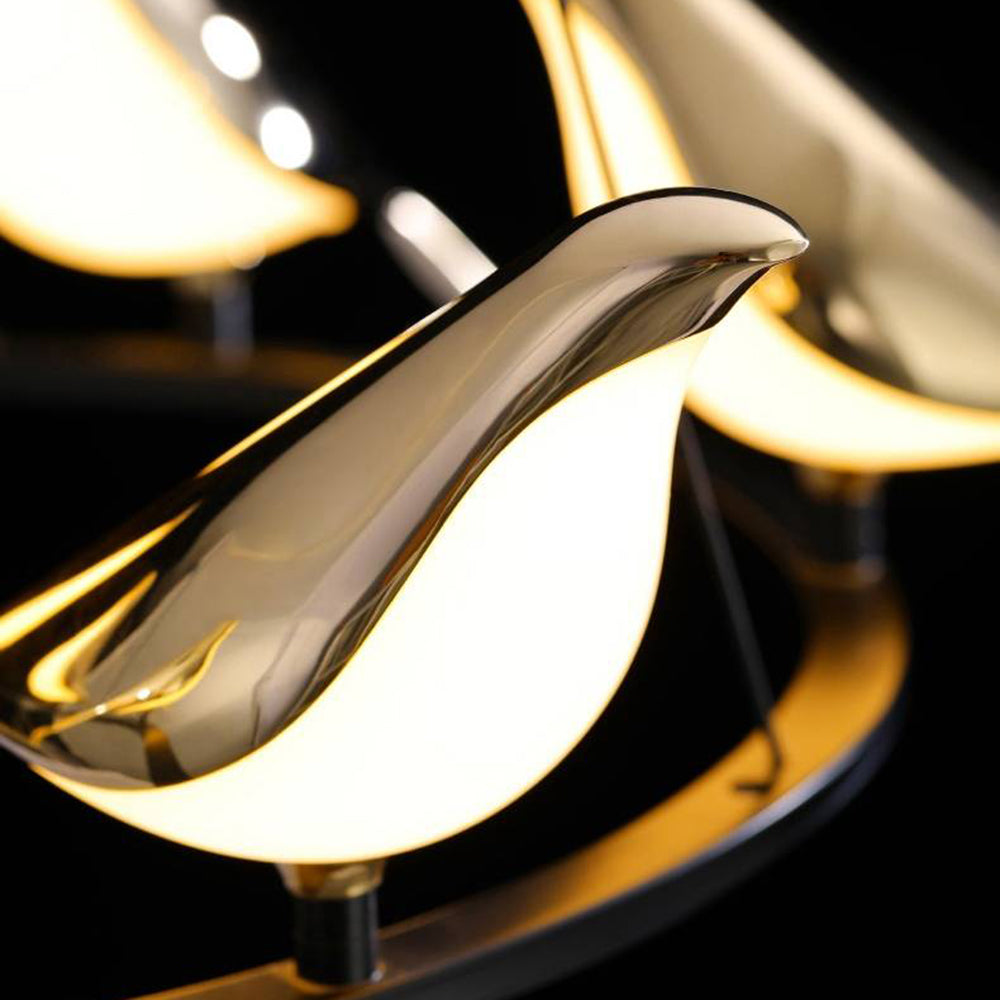 Arisha Modern Bird Pendant Light, Gold & Black, 2 Style - Neutral Decor