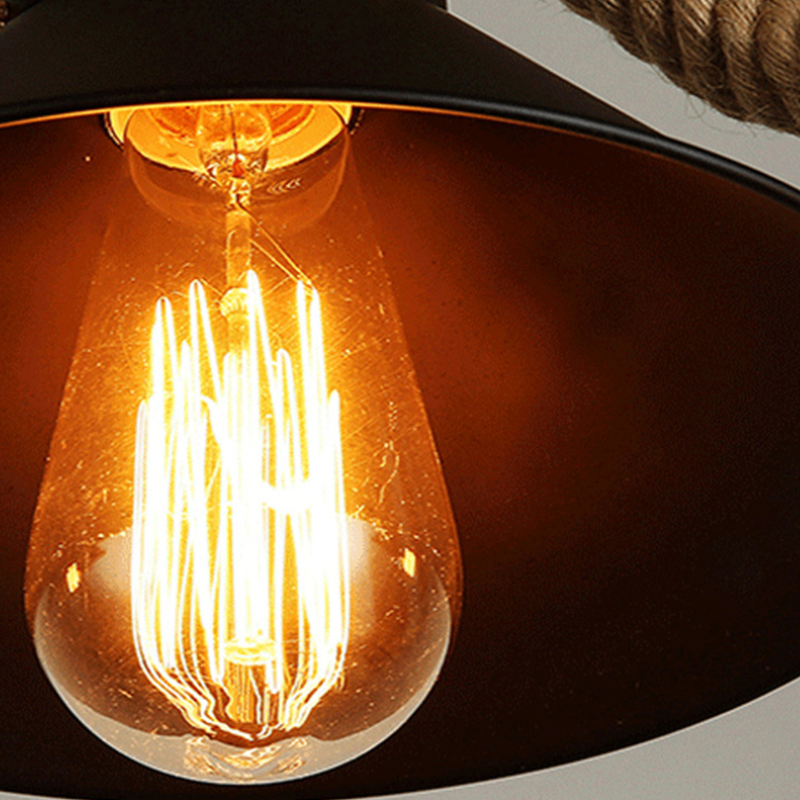 Epoch Vintage LED Black Pendant Light Metal Dining Room/Cafe - Neutral Decor