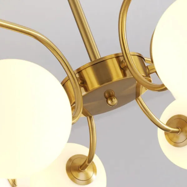 Valentina Modern LED Chandelier Chrome/Gold Living Room/Bedroom - Neutral Decor