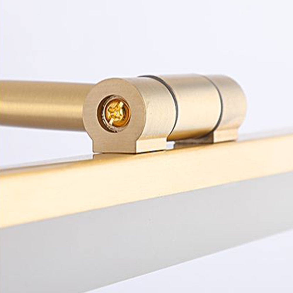 Arisha Vintage Linear Metal/Acrylic Wall Lamp, Black/Gold - Neutral Decor