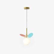 Arisha Art Deco Globe Pendant Light, Multi-Color/White, Metal/Glass - Neutral Decor