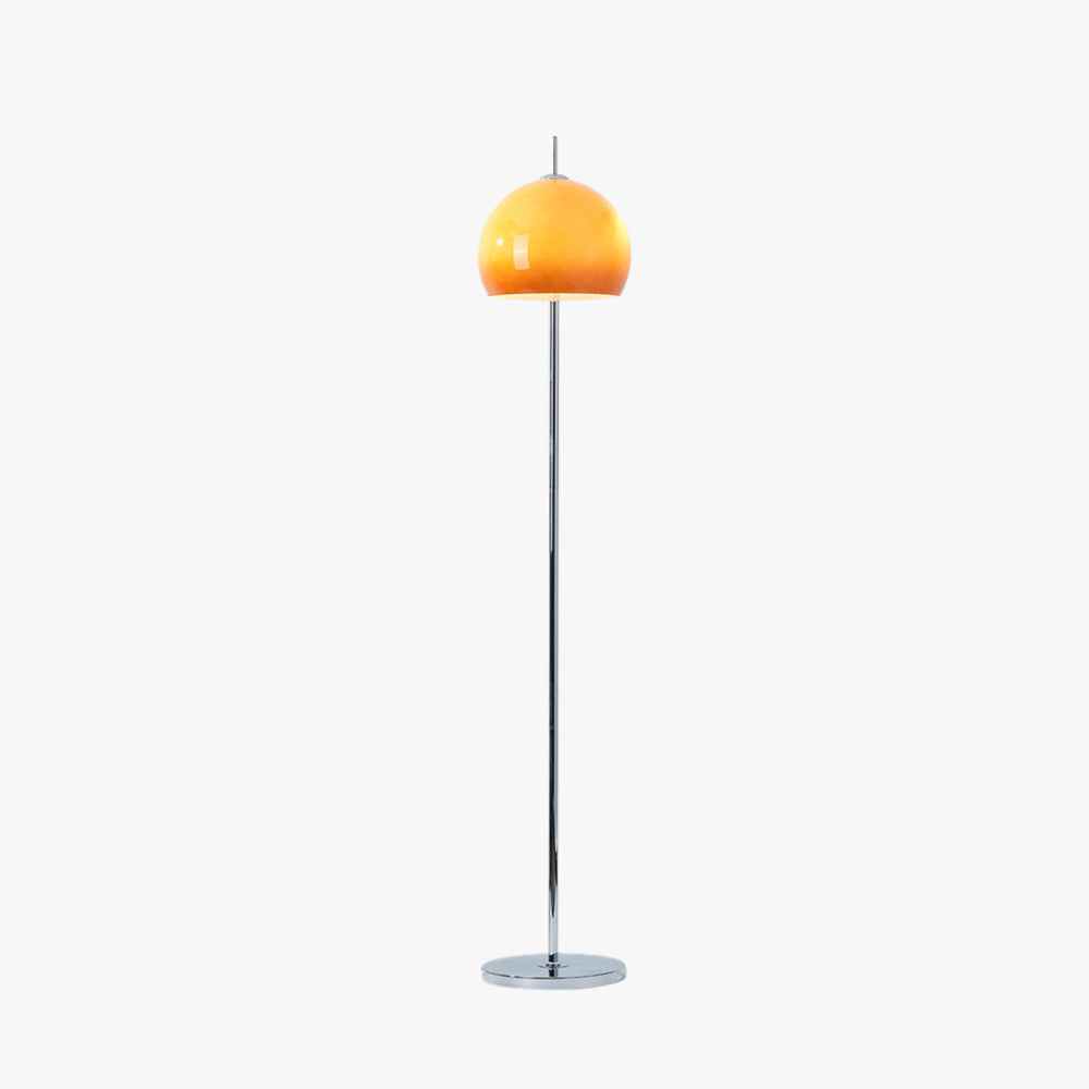 Mira Sunset Dome Glass Floor Lamp - Neutral Decor