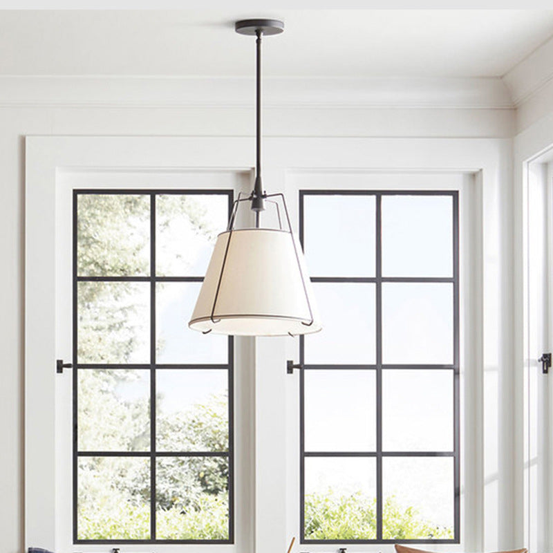 Ritta Pendant Light Fabric Dinging Room Modern Conical - Neutral Decor