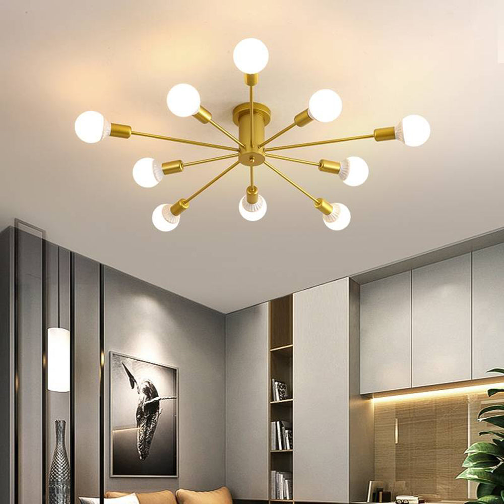 Silva Modern Simple Flush Mount Ceiling Light, 6/8/10 Heads - Neutral Decor