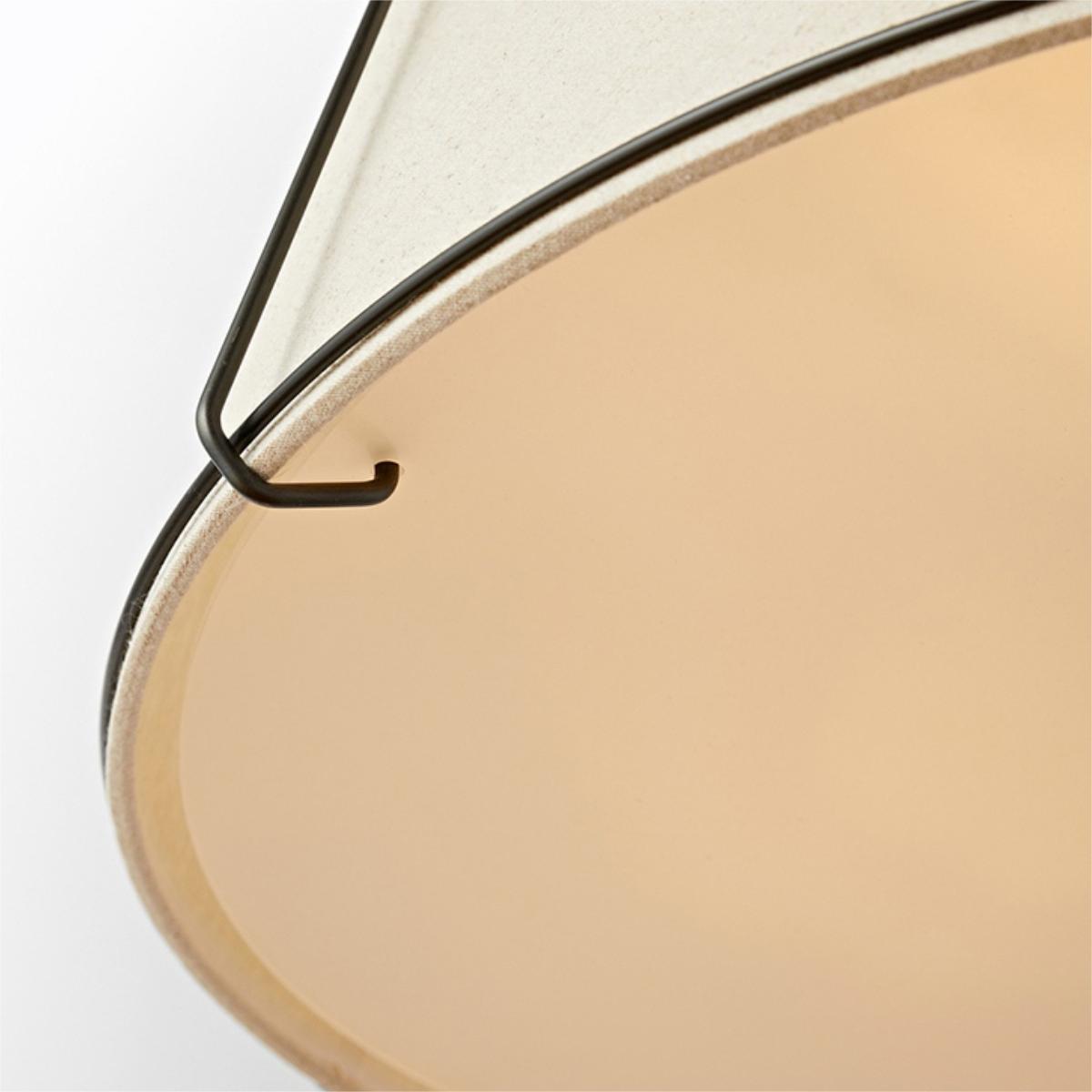 Ritta Pendant Light Fabric Dinging Room Modern Conical - Neutral Decor